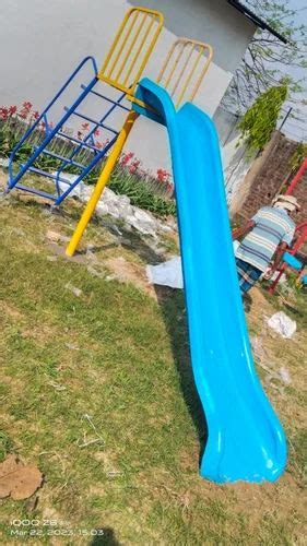 Fibreglass Straight Plastic Playground Slide Size L 14xw2xh 75 At Rs