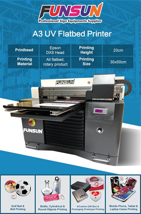 Funsun A Uv Flatbed Printer With Epson Head