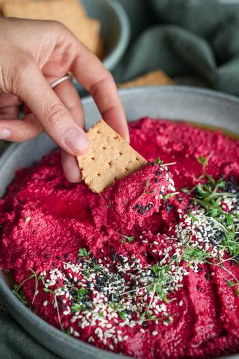 Vibrant Roasted Beetroot Hummus Pick Up Limes