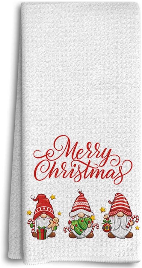 Amazon Dwept Christmas Gnomes Kitchen Towels Christmas Hand