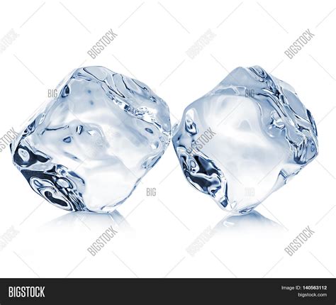 Two Ice Cubes Close Image And Photo Free Trial Bigstock