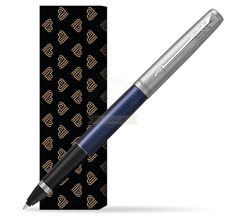 Parker Jotter Royal Blue Ct Rollerball Pen In Cover Golden Hearts In