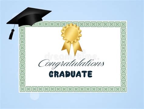 Congratulations for Graduation Stock Illustration - Illustration of ...