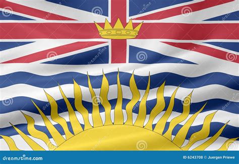 British Columbia Flag Royalty Free Stock Photos - Image: 6243708