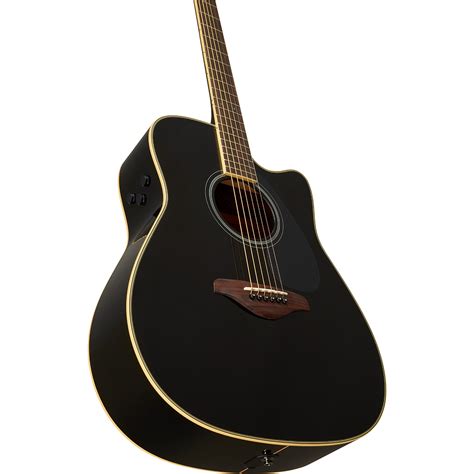 Yamaha Fgc Ta Transacoustic Dreadnought Cutaway Acoustic Black