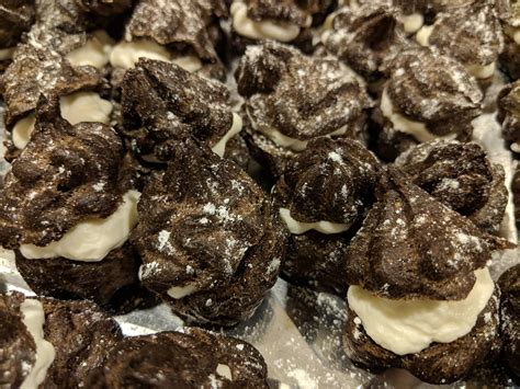 Chocolate pate a choux cream puffs : r/Baking