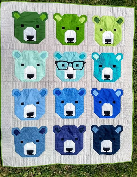 Bjorn Bear Quilt Pattern By Elizabeth Hartman Bear Quilts Quilting