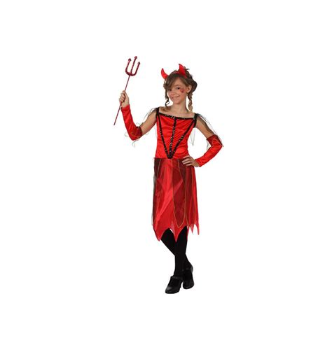 D Guisement Enfant Diablesse Pour Halloween