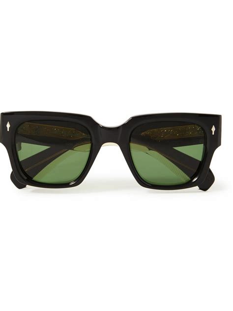 Jacques Marie Mage Squarzi Enzo Square Frame Acetate Sunglasses