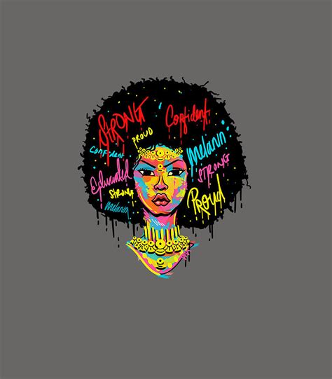 African Queen Strong Woman Black History Month Proud Digital Art By