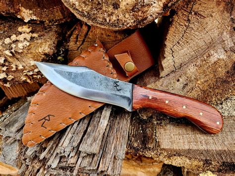 Mountain Man Butcher Knife Hand Forged Custom Knife By Rls Knives Etsy