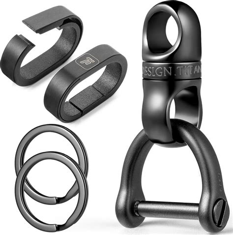 Amazon Fegve Titanium Key Chain Rings With Stainless Steel Key