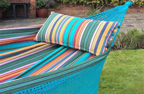 Turquoise Fringed Hammocks Striped Hammocks With Fringe Diving