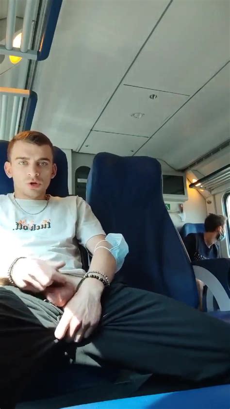 Hot Guy Cums Hard On The Train ThisVid