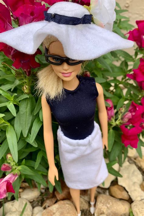 Summer Daytime Outfit With Hat Custom Made Barbie Clothes/barbie Doll