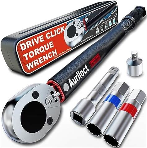 Aurlloct Lot de 5 Clés Dynamométriques 3 8 5 70 Nm Pour Voiture et