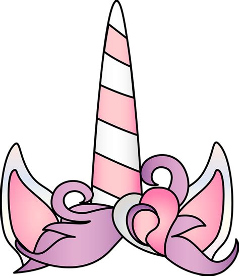 Unicorn Horn And Ears Vector Unicorn Horn With Ears And Sparkles Vector