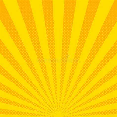 Fundo Amarelo Da Reticula O Dos Raios De Sol Ilustra O Do Vetor