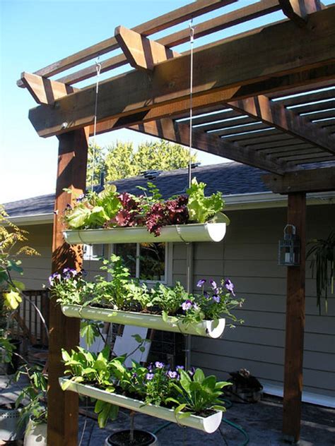 Unique Hanging Gutter Garden Cheap Step Gardening Project