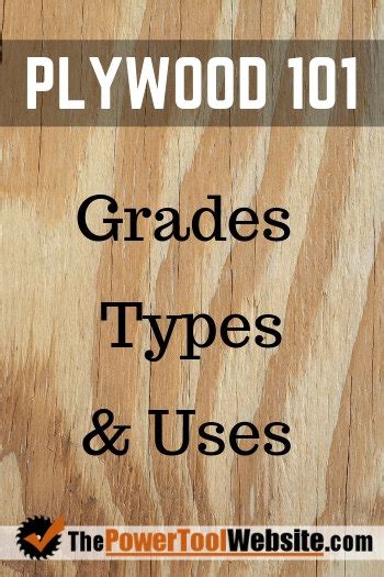 Plywood Grades 101 - Types, Uses, and Grades Decoded