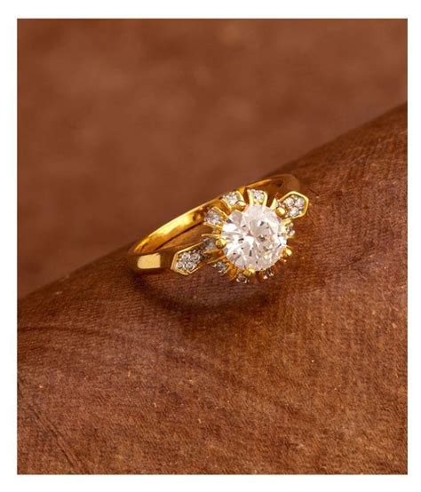 American Diamond Zircon 9 25 Ratti Jerkan Panchadhatu Ring Buy