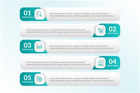 list Infographic design with 5 lists for business concept 677735 Vector ...