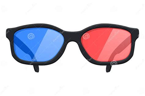 Cinema 3d Glasses Front View Stock Vector Illustration Of Plastic