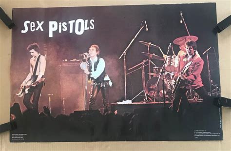 Vintage Original 1970s Sex Pistols 1978 Stage Concert Poster Music