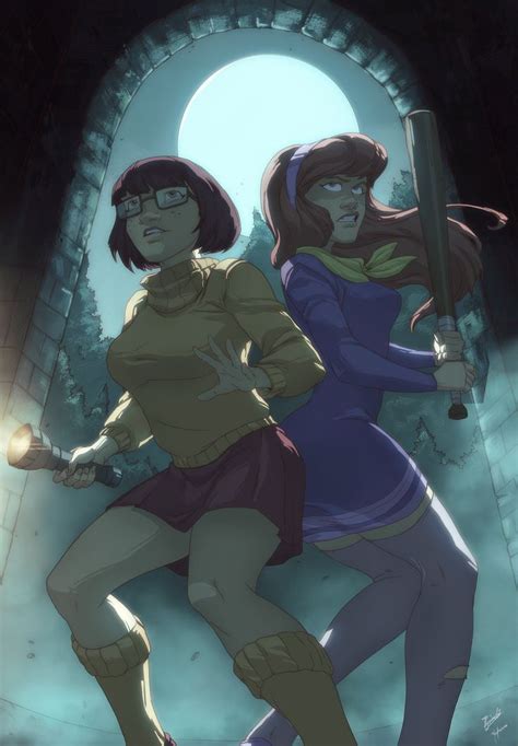 Mystery Inc The Girls Velma Daphne Harrison Yinfaowei On Artstation At