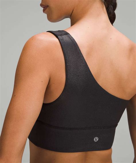 Lululemon Align Asymmetrical Ribbed Bra Light Support C D Cup Shine