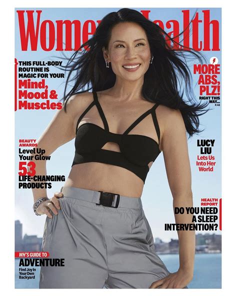 Lucy Liu Showed Off Her Sexy Legs And Tits In Women S Health Magazine