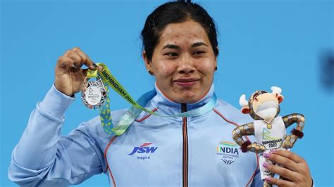 Bindyarani Devi Wins Cwg Silver With Record Breaking Lift In Kg