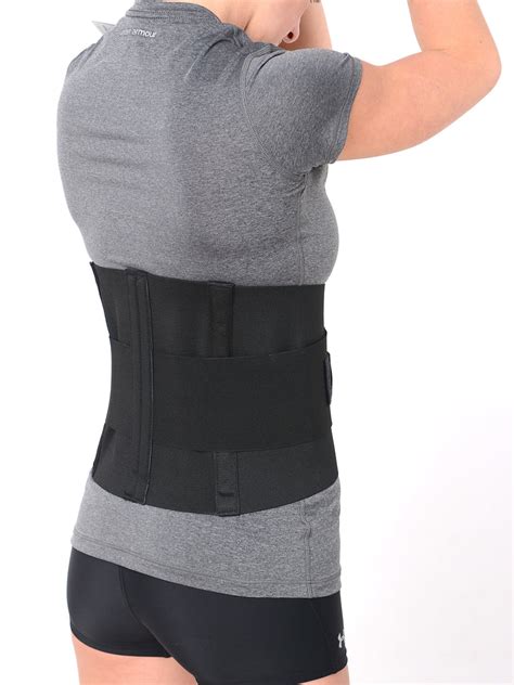 10 Lumbar Sacral Support W Double Pull Tension Straps Black 20