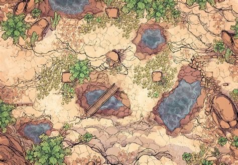 The Rocky Fissures Battle Map By 2 Minute Tabletop