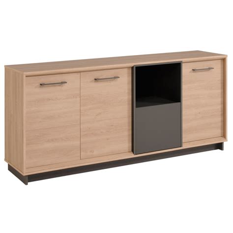 Buffet Bahut Contemporain Ch Ne Clair Gris Becca Matelpro