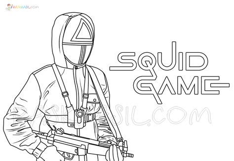 Coloriage Squid Game À Imprimer