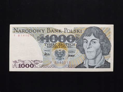 1000 złotych M Kopernik 2 LIPCA 1975 F st 2 13296235338