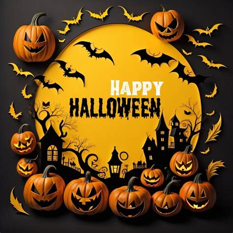 Premium Ai Image Happy Halloween Illustration