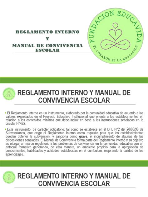 Reglamento Interno Y Manual De Convivencia Escolar Descargar Gratis Pdf Regulación Plan De