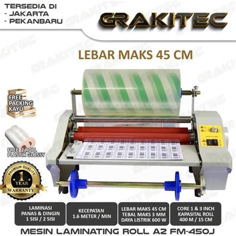 Jual Mesin Laminasi Roll Mesin Laminating Roll A A Grakitec