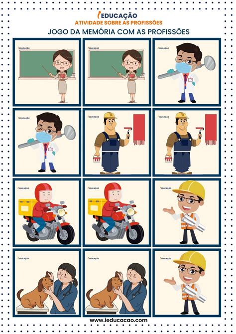 Colagem Atividades Lúdicas Sobre Profissões Para Educação Infantil - Atividades Lúdicas Sobre Profissões Para Educação Infantil