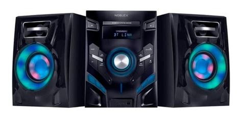 Minicomponente Noblex MNX500BT Negro Con Bluetooth 200W De Potencia