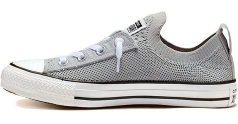 Converse Chuck Taylor All Star Shoreline Knit Slip Low Top Grey In