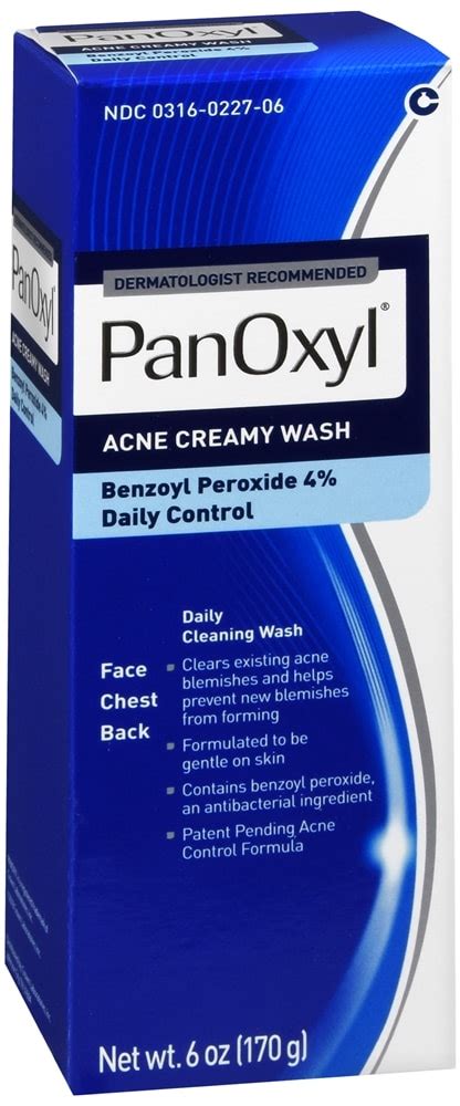 Panoxyl Acne Creamy Wash Daily Control Optum Store Optum Store