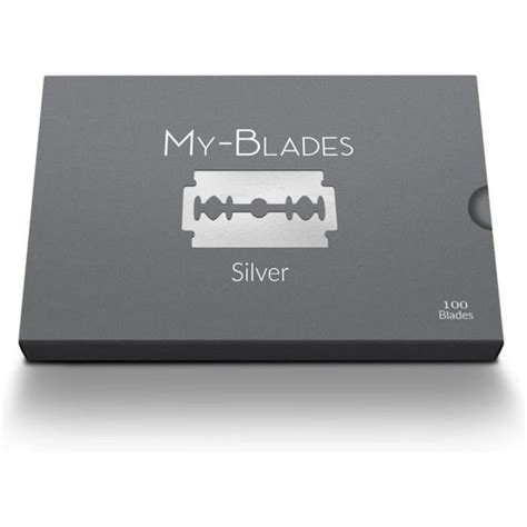 My Blades Silver Lot De Lames De Rasoir Double Tranchant En