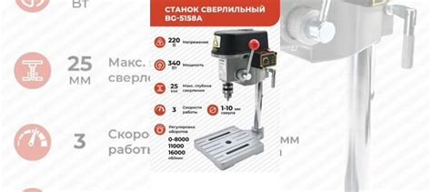 Станок сверлильный BG-5158A 340 Вт купить в Москве | Товары для дома и ...