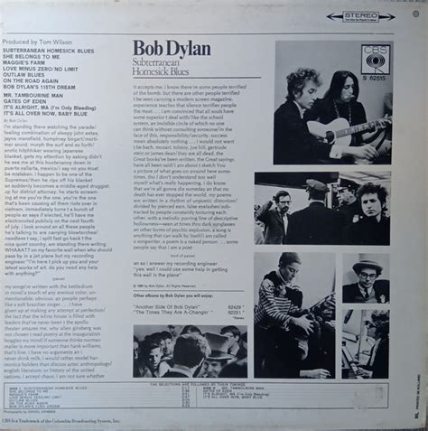 Bob Dylan – Subterranean Homesick Blues