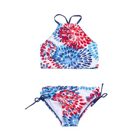 Woyy Big Girls Bikini Swimsuit Strap Bathing Suit Summer Beach Swimwear Piece Walmart