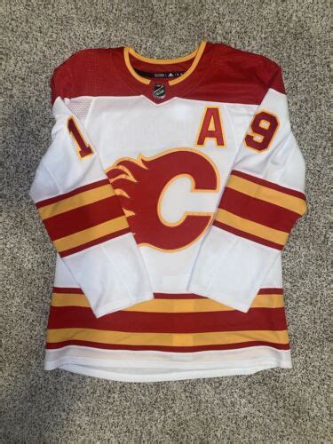 Matthew Tkachuk Calgary Flames 2019 Heritage Classic Adidas Jersey Sz