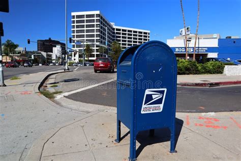 Usps United States Postal Service Mail Collection Box In Los Angeles